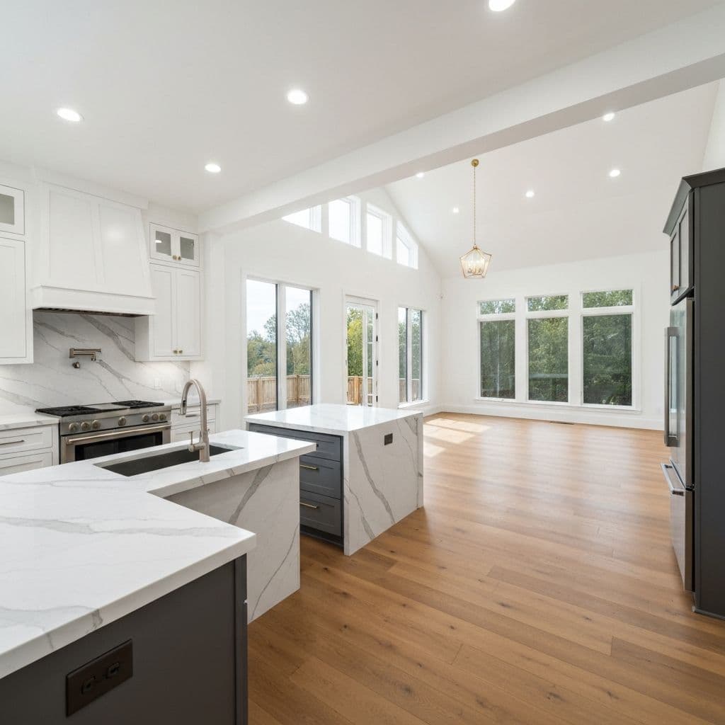 Interior de hogar renovado con diseño moderno